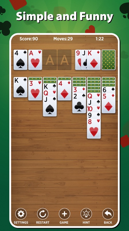 Gameplay still from Solitaire - Offline Games
